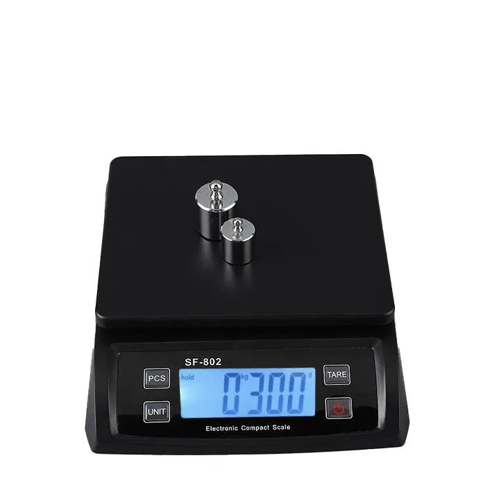 30kg/1g Digital Kitchen Food Scale 1g Precision LCD Display Electronic Balance Stainless Steel Platform Tare Function for Baking