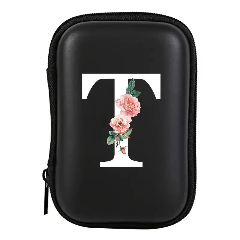Electronics Organizer Bag for Data Cable Charger Storage Bag ，Earphone Case Headphone EVA Earbud Holder - Travel Cable Case