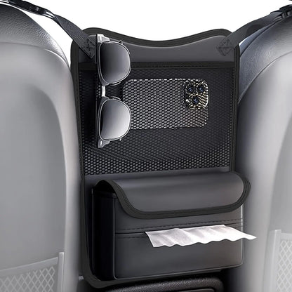 Car Seat Gap Organizer, Multi-Function Storage Bag with Tissue Holder for Vehicle Interior