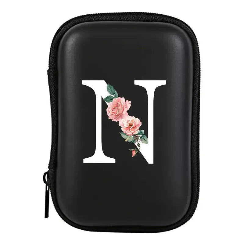 Electronics Organizer Bag for Data Cable Charger Storage Bag ，Earphone Case Headphone EVA Earbud Holder - Travel Cable Case