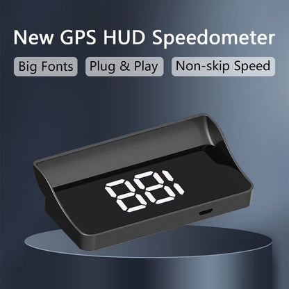 Universal Car Speedometer HUD GPS  Head-Up Display Windshield Speed Projection KMH Speed Digital Display For Vehicles Truck Auto