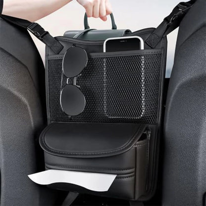 Car Seat Gap Organizer, Multi-Function Storage Bag with Tissue Holder for Vehicle Interior