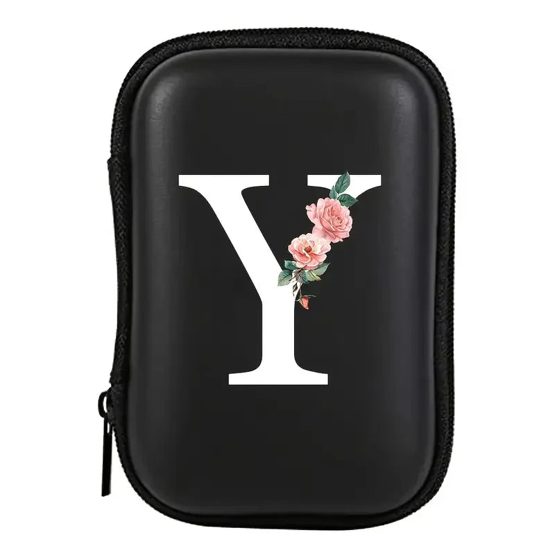 Electronics Organizer Bag for Data Cable Charger Storage Bag ，Earphone Case Headphone EVA Earbud Holder - Travel Cable Case