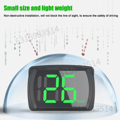 Car HUD GPS Speedometer MPH Digital Head Up Display Large LED Font For Truck SUV Motorcycle Universal Accessories