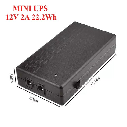 MINI UPS 12V 2A 44.4wh Uninterruptible Power Supply and Backup Power Supply Are Used for Routers Attendance Machines and CCTV