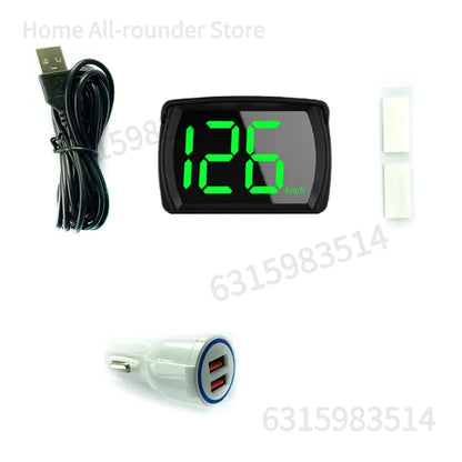 Car HUD GPS Speedometer MPH Digital Head Up Display Large LED Font For Truck SUV Motorcycle Universal Accessories