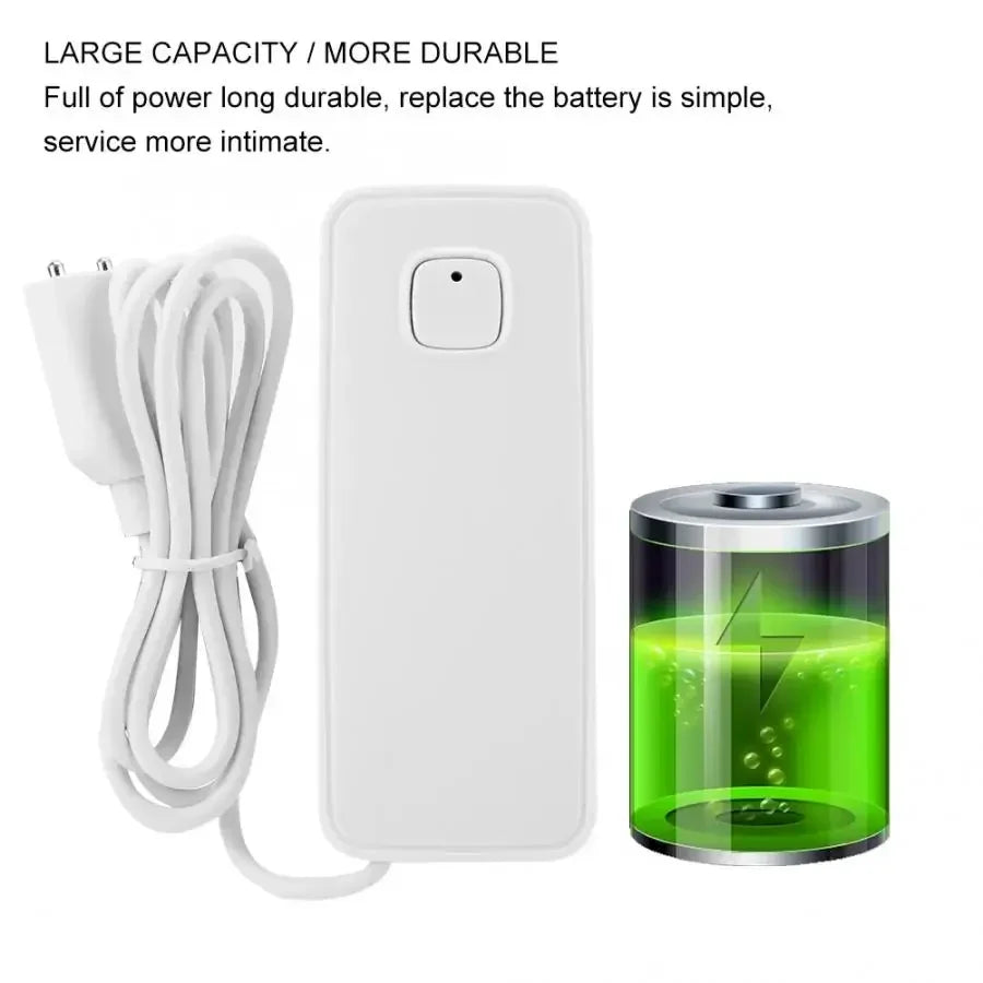 Tuya Smart WiFi Water leakage alarm with free notice by tuya smart life APP water detector 2.4G wifi water sensor battery power
