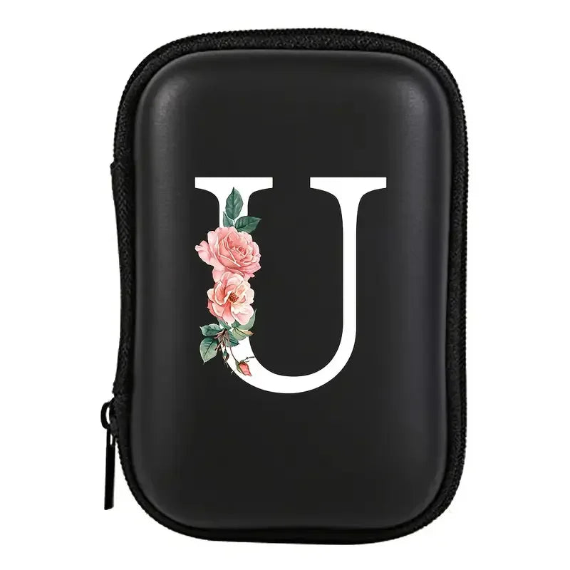 Electronics Organizer Bag for Data Cable Charger Storage Bag ，Earphone Case Headphone EVA Earbud Holder - Travel Cable Case