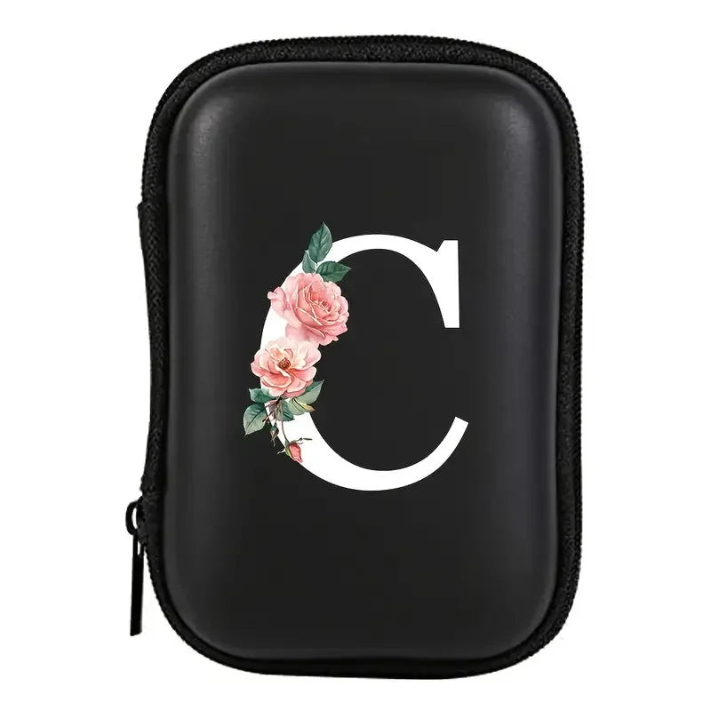 Electronics Organizer Bag for Data Cable Charger Storage Bag ，Earphone Case Headphone EVA Earbud Holder - Travel Cable Case