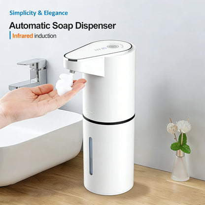 New Bathroom Automatic Sensing Soap Dispenser Type C Multiple Levels Contactless Electric Frother Charging Wall Mounted Vertical