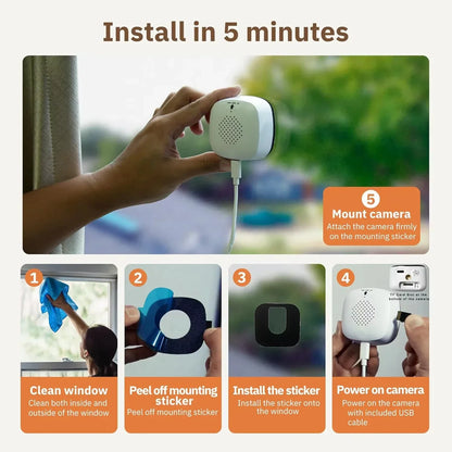 WiFi Camera Safety Monitor Mini 1080P HD Camcorders Indoors Night Version Video Intelligent Camera Security Protection 2026 New