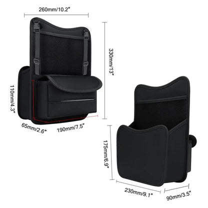 Car Seat Gap Organizer, Multi-Function Storage Bag with Tissue Holder for Vehicle Interior