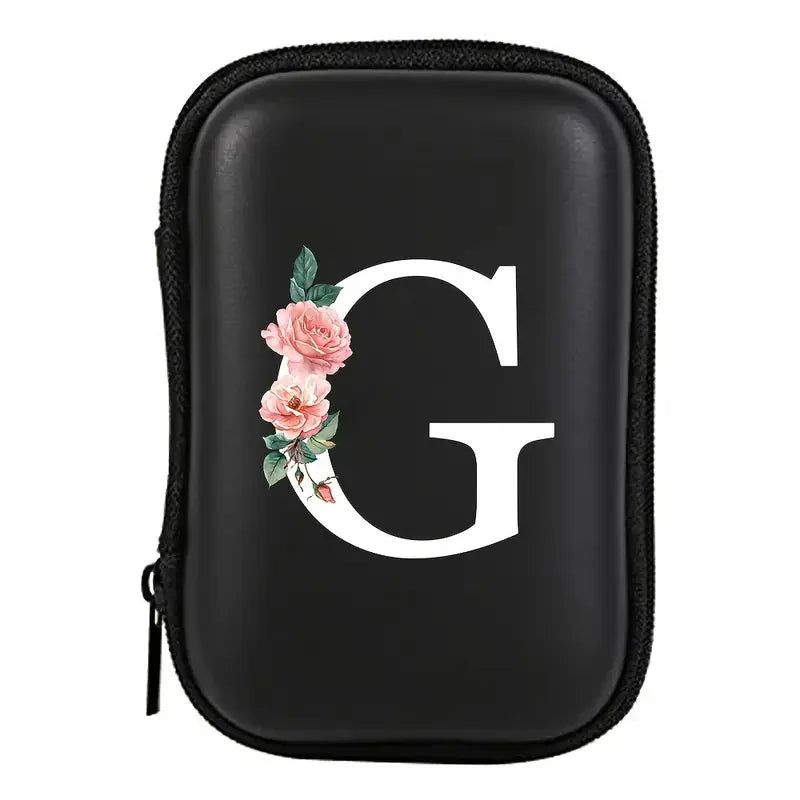 Electronics Organizer Bag for Data Cable Charger Storage Bag ，Earphone Case Headphone EVA Earbud Holder - Travel Cable Case