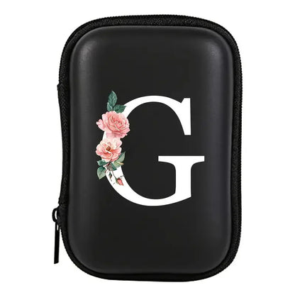 Electronics Organizer Bag for Data Cable Charger Storage Bag ，Earphone Case Headphone EVA Earbud Holder - Travel Cable Case
