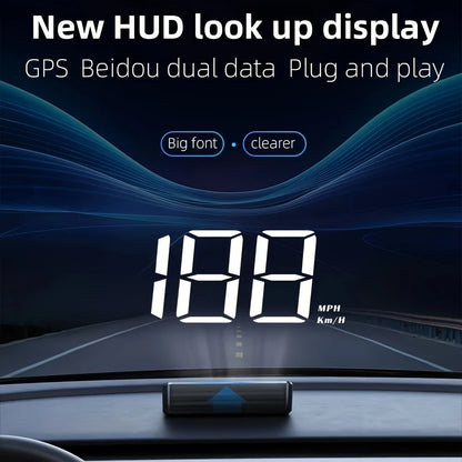 Universal Car Speedometer HUD GPS  Head-Up Display Windshield Speed Projection KMH Speed Digital Display For Vehicles Truck Auto