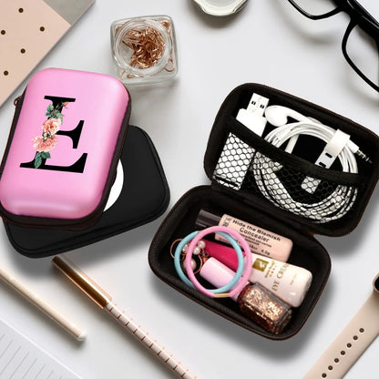 Electronics Organizer Bag for Data Cable Charger Storage Bag ，Earphone Case Headphone EVA Earbud Holder - Travel Cable Case