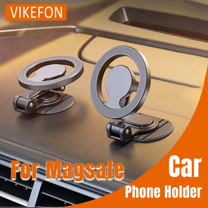1040° Rotation Magnetic Car Phone Holder All-Metal Magnetic Cell Phone Stand Dashboard Mount For Magsafe iPhone 16 15 14 13 12