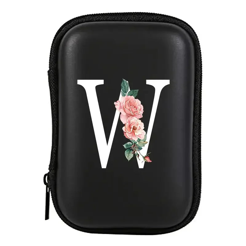 Electronics Organizer Bag for Data Cable Charger Storage Bag ，Earphone Case Headphone EVA Earbud Holder - Travel Cable Case