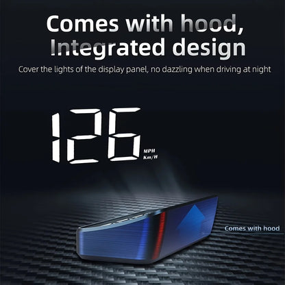 Universal Car Speedometer HUD GPS  Head-Up Display Windshield Speed Projection KMH Speed Digital Display For Vehicles Truck Auto