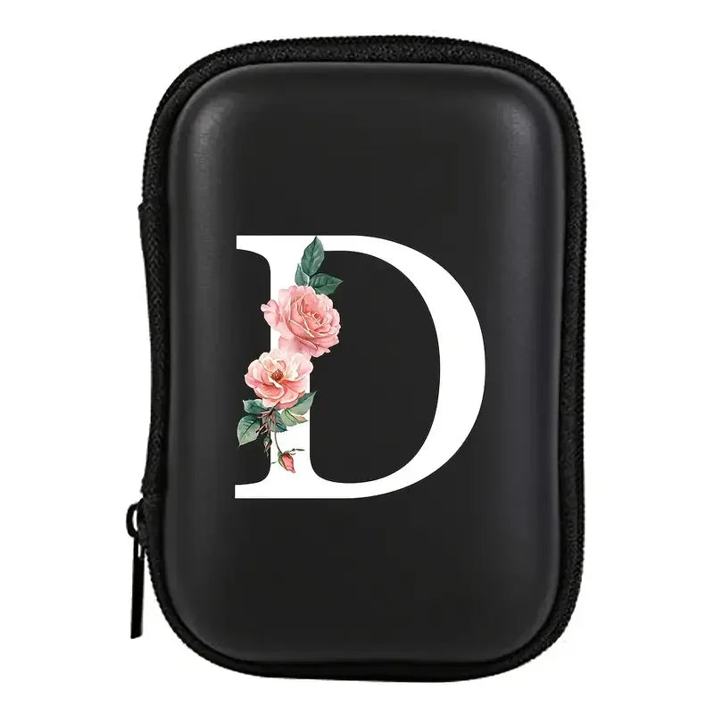 Electronics Organizer Bag for Data Cable Charger Storage Bag ，Earphone Case Headphone EVA Earbud Holder - Travel Cable Case