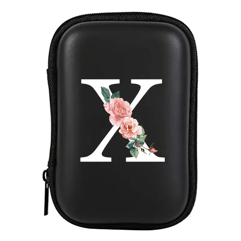 Electronics Organizer Bag for Data Cable Charger Storage Bag ，Earphone Case Headphone EVA Earbud Holder - Travel Cable Case