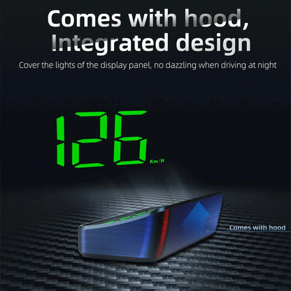 Car Speedometer HUD GPS Head Up Display Digital Speed Meter Windshield Projector For Vehicles Truck Auto Electronics Accessories