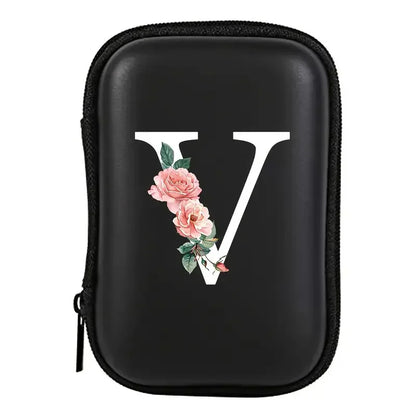 Electronics Organizer Bag for Data Cable Charger Storage Bag ，Earphone Case Headphone EVA Earbud Holder - Travel Cable Case