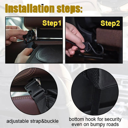 Car Trash Can with Lid - Leakproof Trash Bin Car Garbage Can, Collapsible Automotive Truck Organizer and Storage Bag Car Accesso